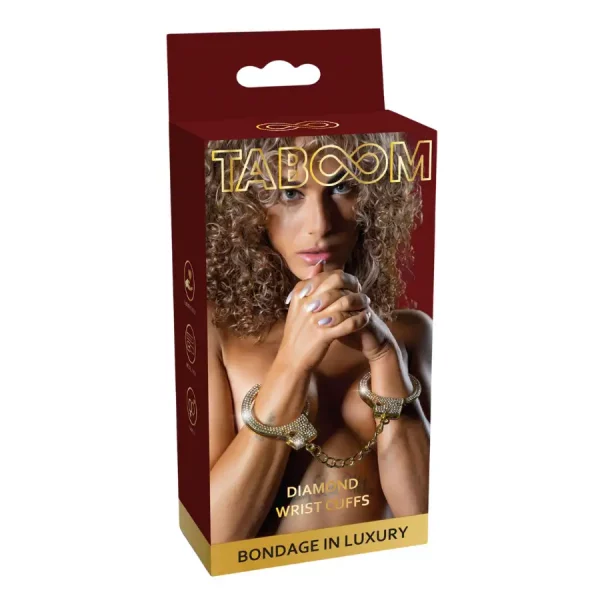 Algemas de Pulsos Diamond Cuffs Gold Taboom Bondage in Luxury