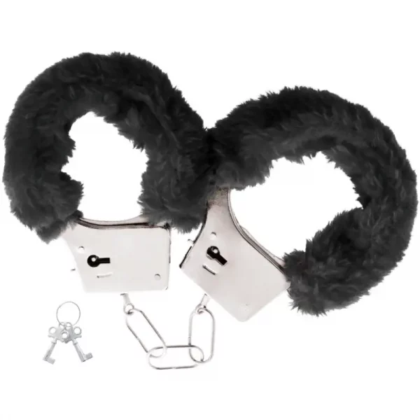 Algemas Metálicas Darkness com Peluche Preto