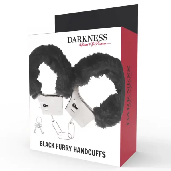 Algemas Metálicas Darkness com Peluche Preto