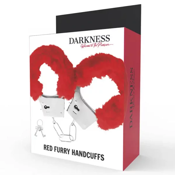 Algemas Metálicas Darkness com Peluche Vermelho