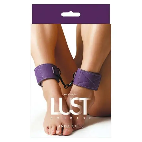 Algemas para Tornozelos Lust Bondage Series Roxo