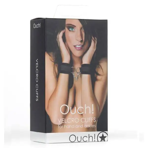 Algemas Soft Cuffs Ouch! Preto