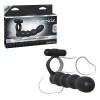 Anel com Dildo Fantasy C-Ringz Dupla Penetração Preto
