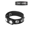 Anel em Couro com 5 Botões Speed Snap Cock Ring by Strict Leather