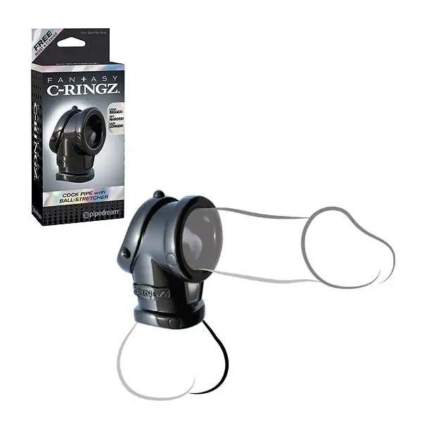 Anel Fantasy C-Ringz Cock Pipe with Ball-Stretcher Preto