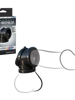 Anel Fantasy C-Ringz Rock Hard Cock Pipe Preto