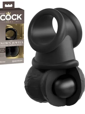Anel King Cock Crown Jewels Weighted Swinging Balls