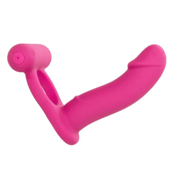 Anel Vibratório com Dildo Double Diver
