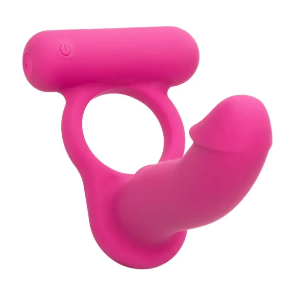 Anel Vibratório com Dildo Double Diver