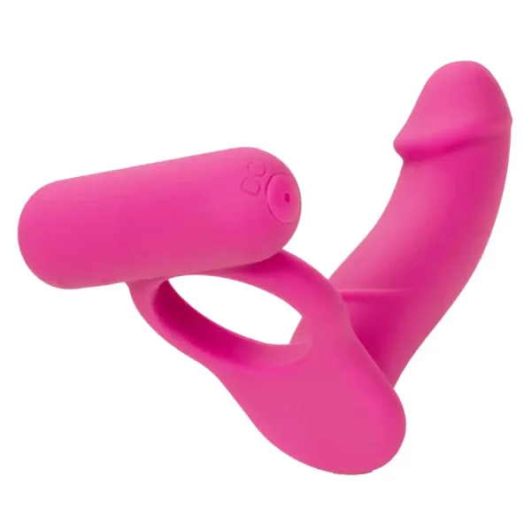 Anel Vibratório com Dildo Double Diver