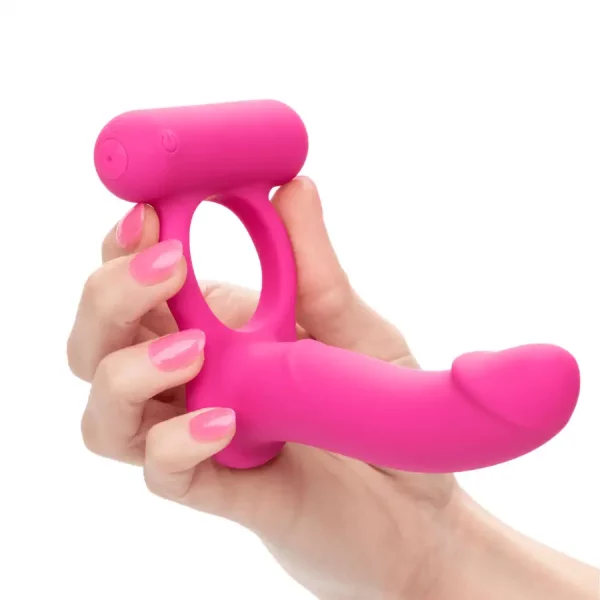 Anel Vibratório com Dildo Double Diver