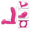 Anel Vibratório com Dildo Double Diver