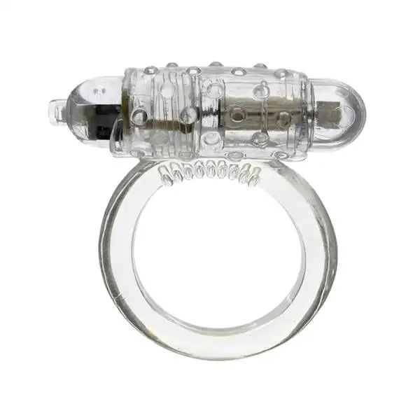 Anel Vibratório Ultra Soft Cock Ring Transparente