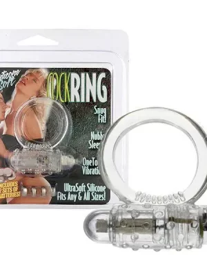 Anel Vibratório Ultra Soft Cock Ring Transparente