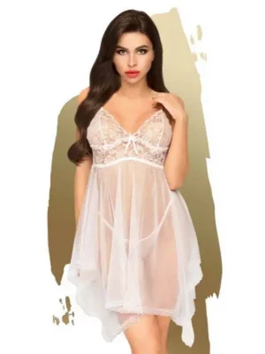 Babydoll Penthouse Naughty Doll Branco