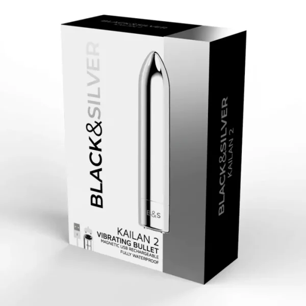 Bala Vibratória Kailan 2 Black&Silver
