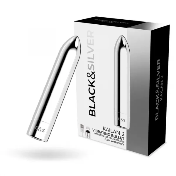 Bala Vibratória Kailan 2 Black&Silver