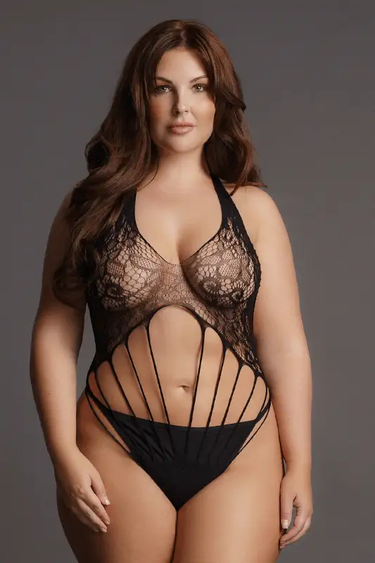 Body Halter Top With Lace Pattern Le Désir by Shots Tamanho Grande