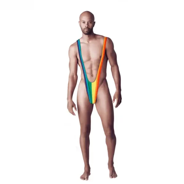 Body Masculino Rainbow Mankini