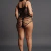 Body Net Design Contrasting Le Désir by Shots Tamanho Grande
