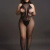 Bodystocking Combo Lace Pattern Le Désir By Shots Tamanho Grande