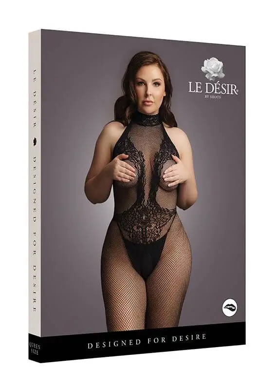 Bodystocking Combo Lace Pattern Le Désir By Shots Tamanho Grande