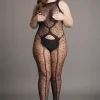 Bodystocking Crotchless Leopard Le Désir by Shots Tamanho Grande
