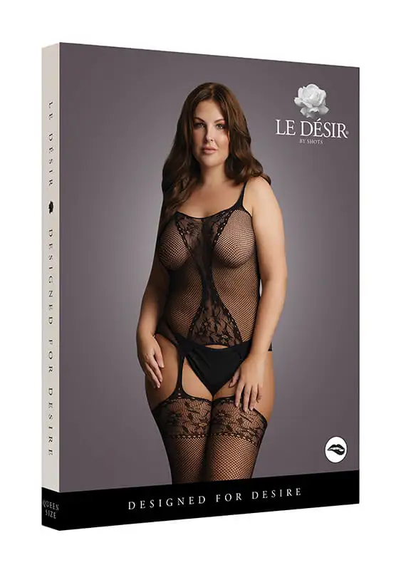 Bodystocking Fish Net & Lace Le Désir by Shots Tamanho Grande