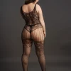 Bodystocking Lace Pattern Le Désir by Shots Tamanho Grande