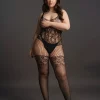 Bodystocking Lace Pattern Le Désir by Shots Tamanho Grande