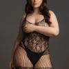 Bodystocking Lace Pattern Le Désir by Shots Tamanho Grande