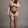 Bodystocking Strappy Suspender Le Désir by Shots Tamanho Grande
