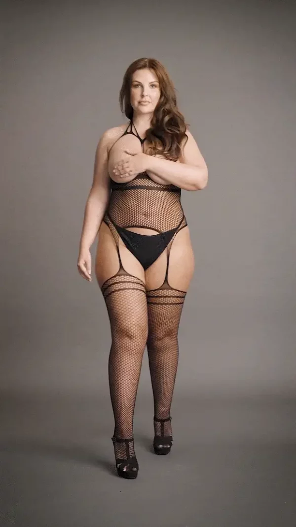 Bodystocking Strappy Suspender Le Désir by Shots Tamanho Grande