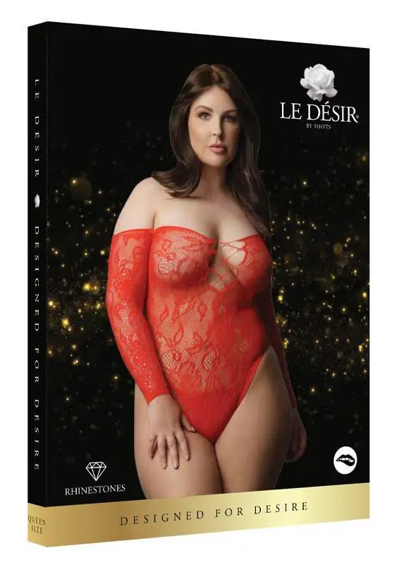 Bodysuit Wonder Rhinestone Le Désir by Shots Tamanho Grande