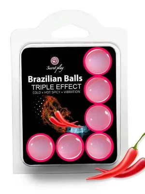 Bolinhas Explosivas Brazilian Balls Triplo Efeito 6 un.