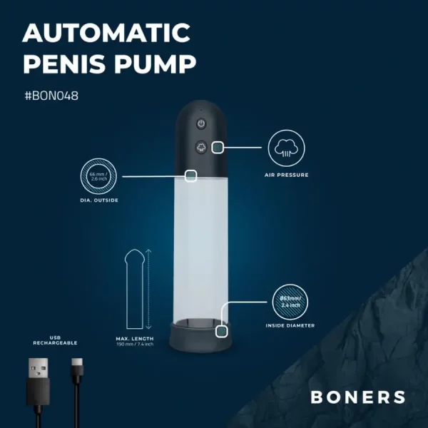 Bomba de Pénis Automática com Manga Boners