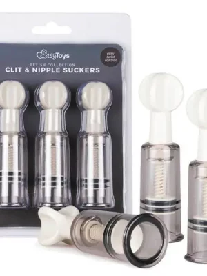 Bombas de Vácuo para Clitóris & Mamilos EasyToys 3 un.