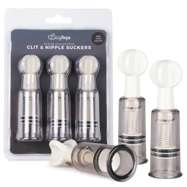 Bombas de Vácuo para Clitóris & Mamilos EasyToys 3 un.