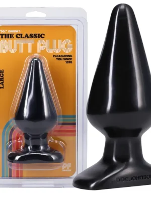 Butt Plug Clássico Grande Preto
