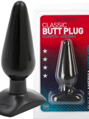 Butt Plug Clássico Médio Preto