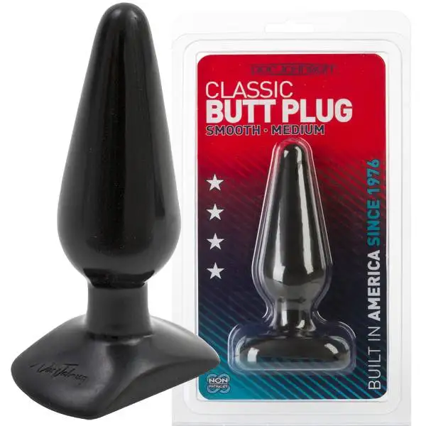 Butt Plug Clássico Médio Preto