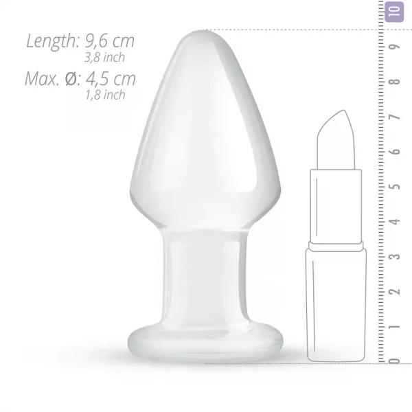 Butt Plug em Vidro Gildo nº 25