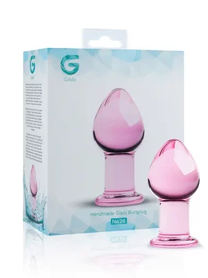 Butt Plug em Vidro Gildo nº 26 Rosa
