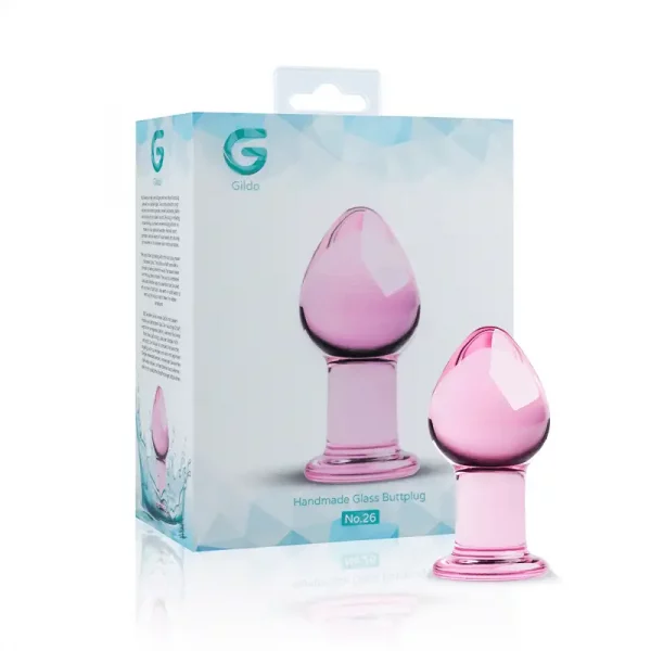 Butt Plug em Vidro Gildo nº 26 Rosa