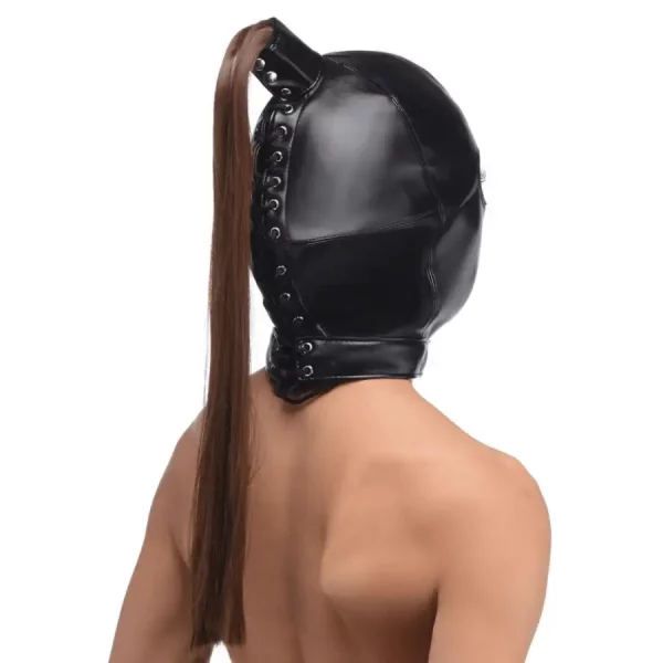Capuz Ponytail Bondage Hood