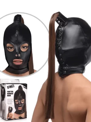 Capuz Ponytail Bondage Hood