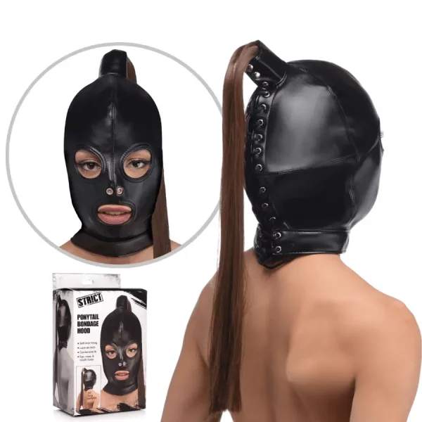 Capuz Ponytail Bondage Hood