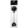 Chibata Coração com Pluma Preta Sweet Caress