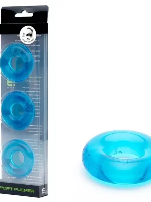 Chubby Cockring Azul Pack 3 by Sport Fucker