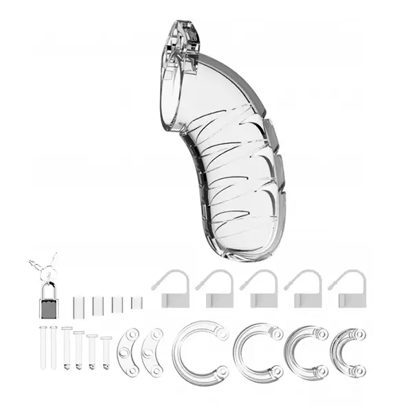 Cinto de Castidade Man Cage 04 Transparente